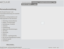Tablet Screenshot of mosaik.ch